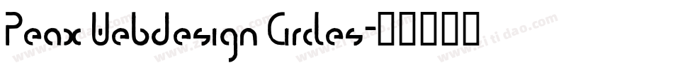 Peax Webdesign Circles字体转换